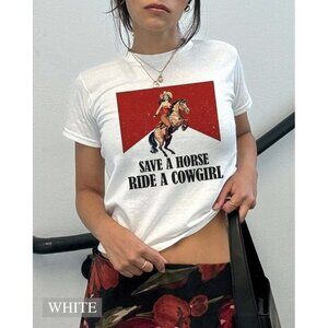 Save A Horse Ride A Cowgirl Shirt Lesbian Shirt Subtle Lesbian Lgbt Pride Month